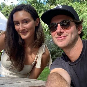 Reformation Cream Tie Tank Top